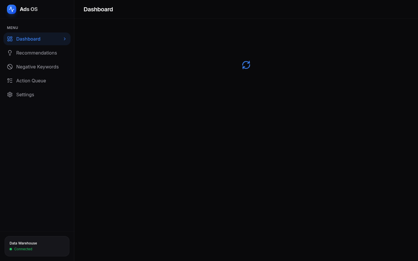 Ads-OS — live dashboard